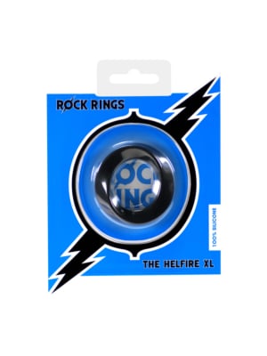 Hellfire Μαύρο Δαχτυλίδι Πέους XL Rock