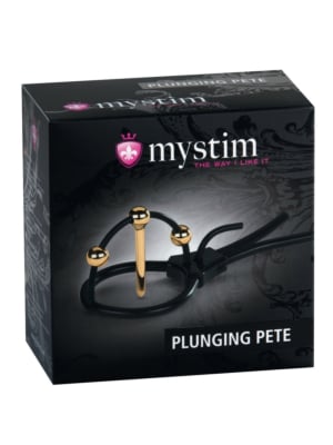 Plunging Pete Corona Strap with Urethral Sound Mystim