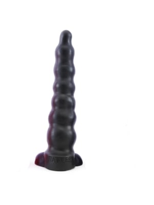 Μαύρο Ομοίωμα σιλικόνης - Oxballs Rattler Dildo Black 20cm