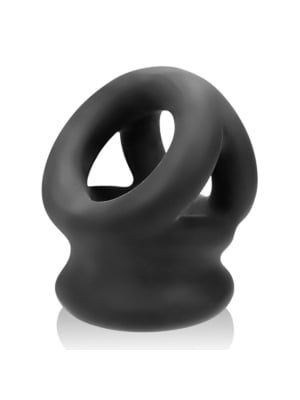 Oxballs Tri-Squeeze Cocksling Ballstretcher Black OS