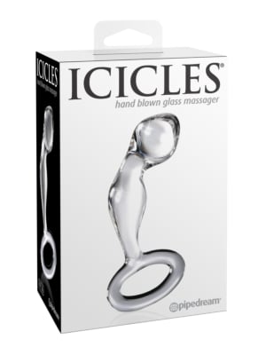 Γυάλινη χειροποίητη πρωκτική σφήνα Pipedream Icicles No 46