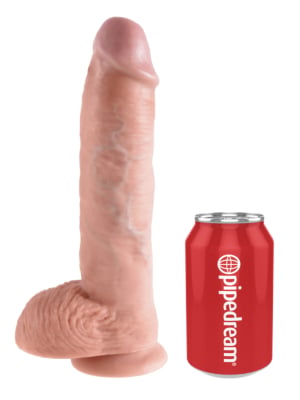 XXL Realistic King Cock 10 inch Cock With Balls And Suction Cup