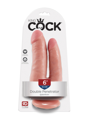 King Cock Double Penetrator Flesh 6in