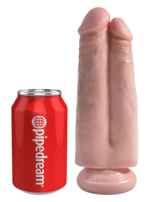 King Cock Two Cocks One Hole Flesh 7in