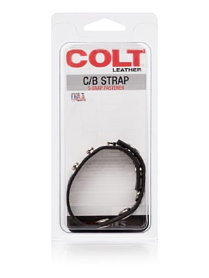 CalExotics - COLT Μαύρο Δερμάτινο Δαχτυλίδι Πέους