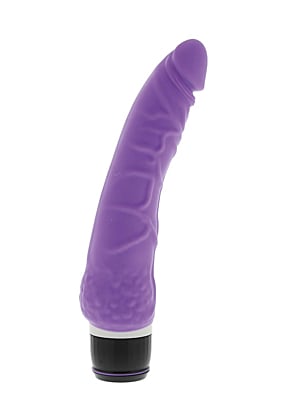 Ρεαλιστικός Δονητής σιλικόνης Silicone Classic- μώβ- 21εκ