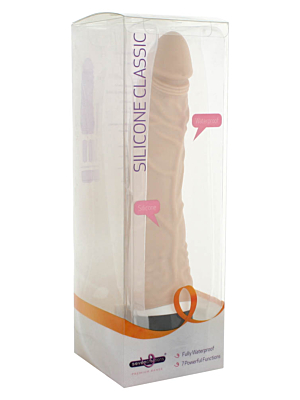 Ρεαλιστικός Δονητής Silicone Classic, Seven Creations- χρώμα δέρματος- 25εκ