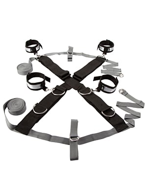 Keep Still Over The Bed Cross Restraint - Black