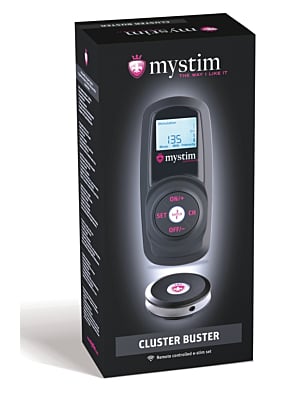 Cluster Buster - Mystim Μαύρο για Απόλυτη Ηδονή - Ηλεκτροδιέγερση