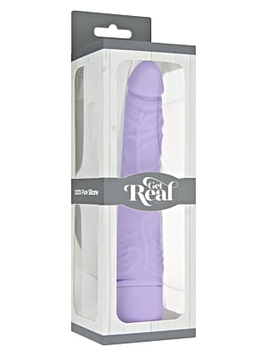 Get Real Classic Slim Vibrator 20.7cm Purple - ToyJoy