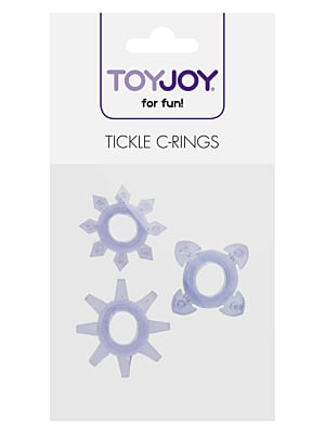 Σετ Δαχτυλιδιών Πέους Tickle C-Rings από Toy Joy