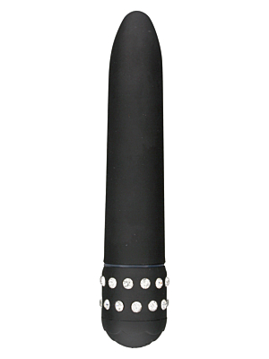 Κλασικός Δονητής Diamond Superbe Vibrator (Μαύρος) - Toy Joy