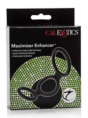 Μαύρο Δαχτυλίδι Σιλικόνης Maximizer Enhancer Cock Ring Set