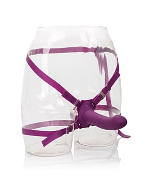 Μωβ Γυναικείο strap-on Σιλικόνης Me2 Rumbler - CalExotics
