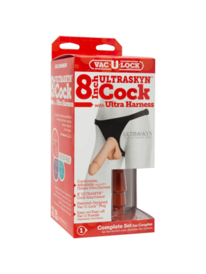 Vac-u-lock - 8 Inch Cock With Ultra Harness