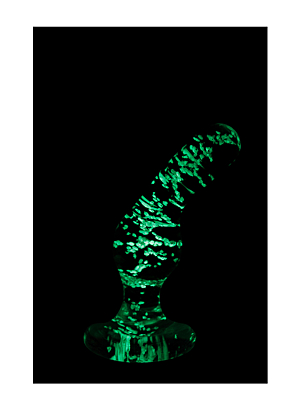 Γυάλινη πρωκτική Σφήνα: Firefly Glass Angled Plug