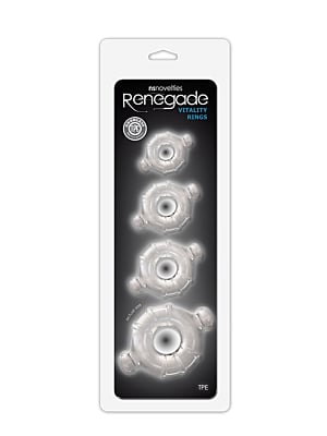 Ns Novelties Renegade Vitality Rings Clear