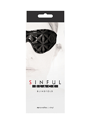 Αισθησιακή Μάσκα Sinful Blindfold Black από NS NOVELTIES