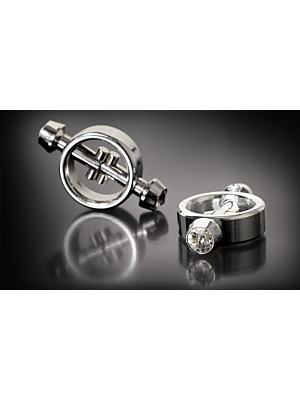 Ασημί κλιπσάκια θηλών Nipple Clamp Pipedream Metal Worx