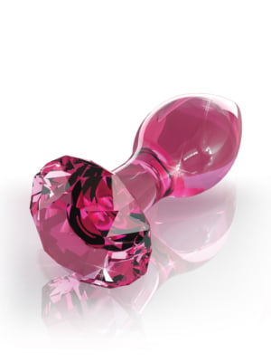 Ρόζ Γυάλινο Butt Plug: Pipedream Icicles No 79