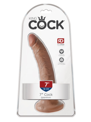 Ρεαλιστικό Ομοίωμα Πέους με Βεντούζα - King Cock 18 εκ.