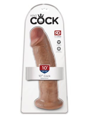 XXL Ρεαλιστικό Ομοίωμα 10 inch - Pipedream King Cock Tan 