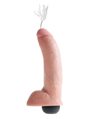 Squirting Cock 9 Inch - Black Skin