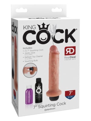 Ομοίωμα εκσπερμάτισης Pipedream King Cock 7" Squirting Cock