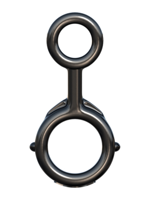 Δαχτυλίδι πέους Pipedream Fantasy C-Ringz Ironman Duo-ring 3.5cm Μαύρο