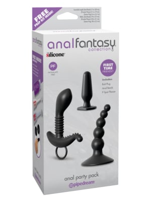 Σετ Πρωκτικές Σφήνες Pipedream Anal Fantasy Anal Party Pack Μαύρο