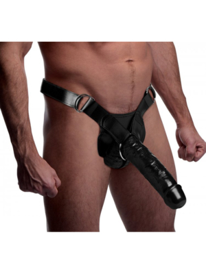 Μαύρο Strap-On Dildo XR Brands - Master Series