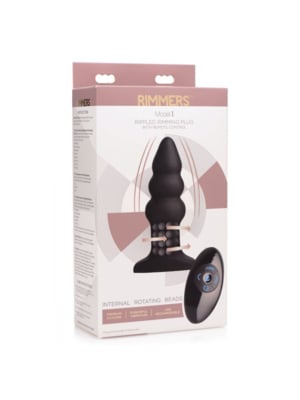 Πρωκτική Σφήνα Rippled Rimming Plug Model I - Μαύρη από XR Brands
