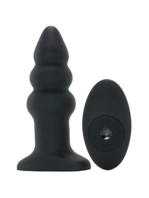 Πρωκτική Σφήνα Rippled Rimming Plug Model I - Μαύρη από XR Brands