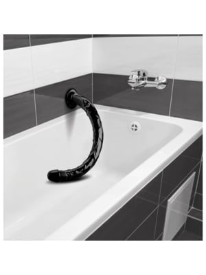 Τεράστιο ομοίωμα πέους XR -Hosed Realistic Anal Snake - Μαύρο, ABS/PVC