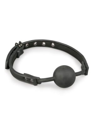 Μαύρο Ball Gag Με Σιλικόνη Easytoys