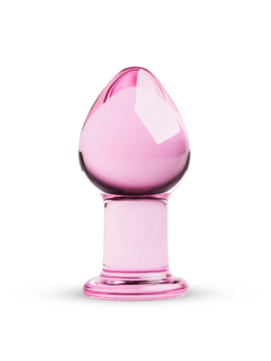 Pink Glass Buttplug
