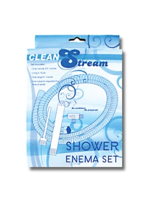 Πρωκτικό Ντους CleanStream Shower Enema System - Ασημί - Μέταλλο