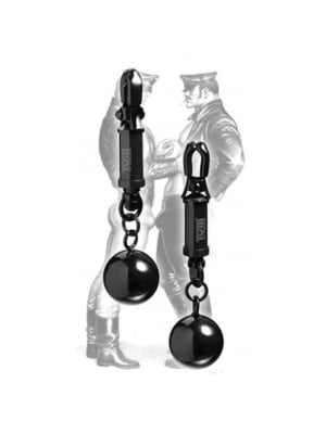 Μαύρα κλιπσάκια θηλών Nipple Barrel Clamps - Tom Of Finland