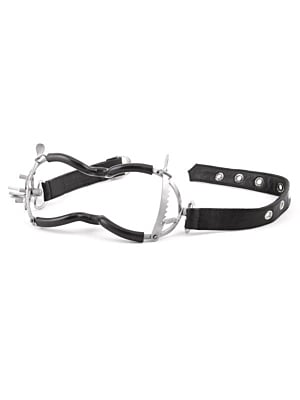 Whitehead Ratchet Mouth Gag With Leather Strap + PVC Coating