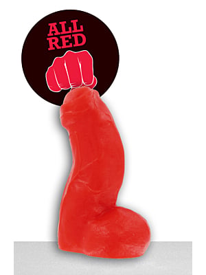 Ρεαλιστικό Ομοίωμα All Red - ABR 03 από All Black, Σιλικόνη, Κόκκινο