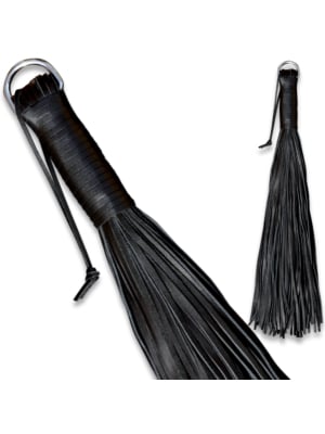 Kiotos Leather Black Whip Soft 60cm - 100 Strings
