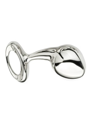 Ατσάλινη Πρωκτική Σφήνα Pure Stainless Steel Butt Plug (Large) - Njou