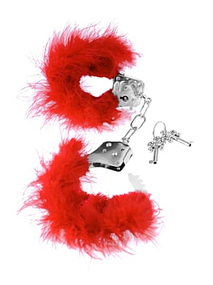 FF FEATHER LOVE CUFFS RED