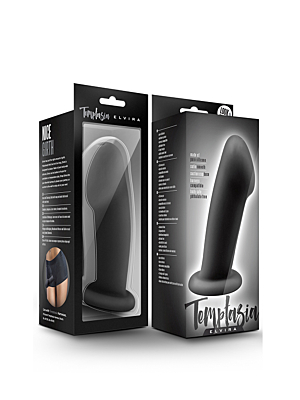 Μη Ρεαλιστικό Ομοίωμα Πέους Temptasia Elvira Strap-On (Μαύρο) - Blush