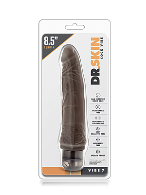 DR. SKIN COCK VIBE 7INCH CHOCOLATE