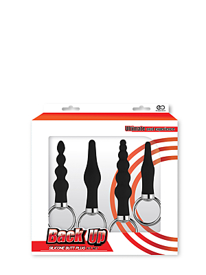 BACK UP BUTT PLUG KIT BLACK