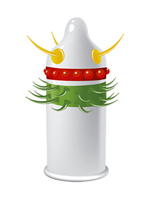 EGZO JOLLY ROGER STIMULATING CONDOM(1PC)