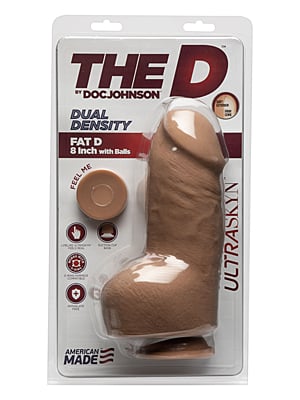 Fat D - Realistic ULTRASKYN Dildo with Balls - 8" / 20 cm