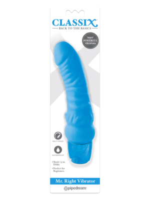 Κλασικός Ρεαλιστικός Δονητής Classix Mr. Right Vibrator 15 cm (Μπλε) - Pipedream
