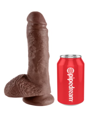 King Cock  8" Cock with Balls